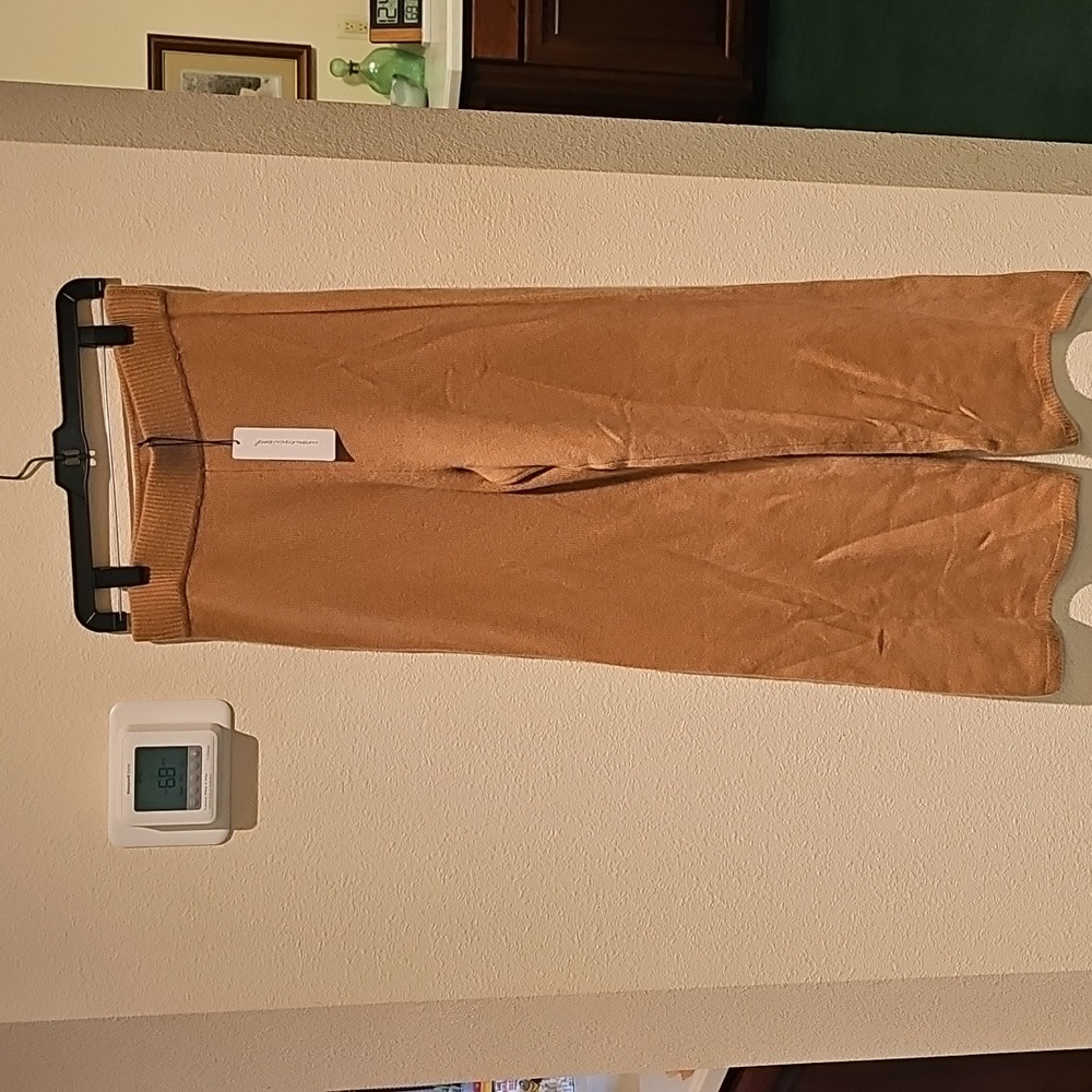 Women's Wide Leg Tan Pants